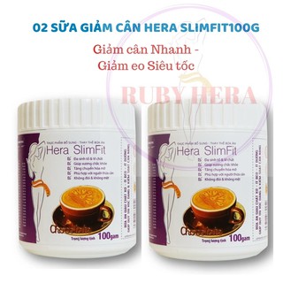 Sữa Giảm Cân HERA SLIMFIT S02 Giảm Eo Siêu Tốc - Giảm Cân An Toàn – Giảm Cân Nhanh (02 Hộp 100GRAM)