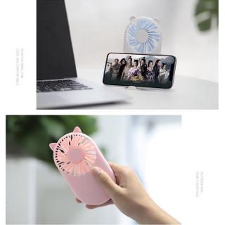 Quạt Mini Bỏ Túi Đa Chức Năng Có Đế Đỡ
