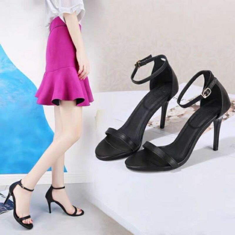 [HÀNG LOẠI 1] Giày sandal cao gót nữ Ngọc Trinh 7p & 9phân đẹp quai mảnh đế nhọn cho học sinh nữ mặc áo dài -mã T17