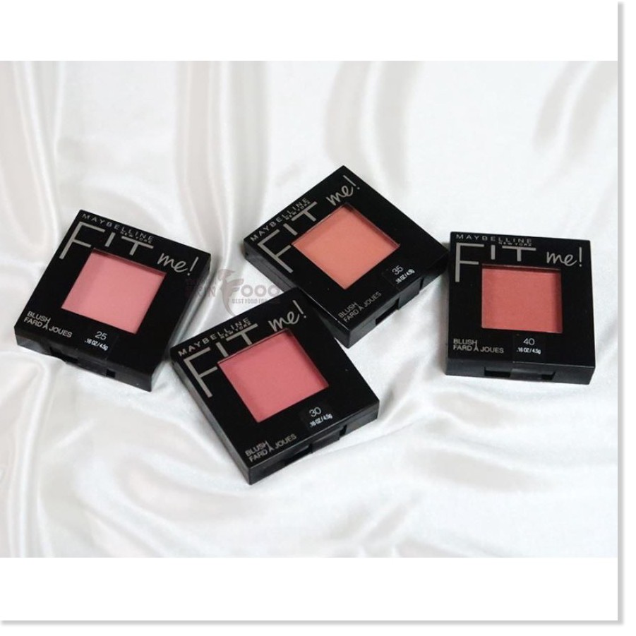 [Mã giảm giá] Phấn Má Hồng Mịn Lì, Lên Màu Chuẩn Maybelline Fit Me Blush 4.5g