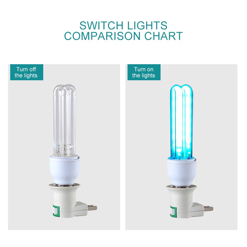 Bóng đèn diệt khuẩn tia cực tím UVC E27 26W khử trùng tại nhà Ozone UV