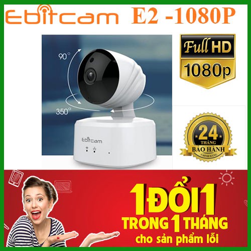 Camera IP Wifi Quay Quét 2MP EBITCAM E2 1080P