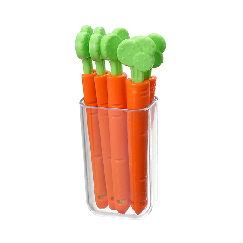 Set 5 kẹp túi đựng đồ thiết kế củ cà rốt dễ thương