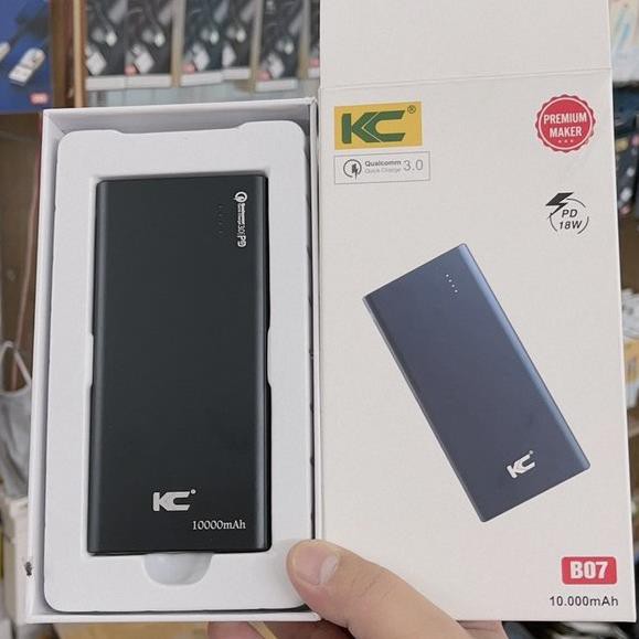 PIN SẠC DỰ PHÒNG 10.000mah KC B07 - SDP Hỗ Trợ Sạc Nhanh- Bảo Hành 12 tháng