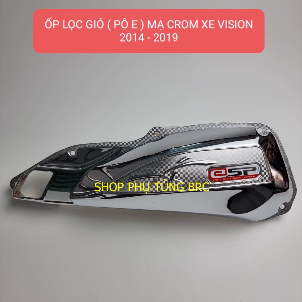 Ốp che lọc gió ( pô e) mạ CROM xe VISION 2014 - 2019