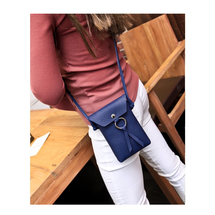 [Sale] Túi đeo chéo mini để điện thoại da Pu thời trang nl.Store S01
