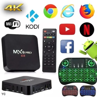 Đầu tv box mxq pro 5g 4k android ultra hd tv box + i8 mini android 10.0 hd kèm phụ kiện