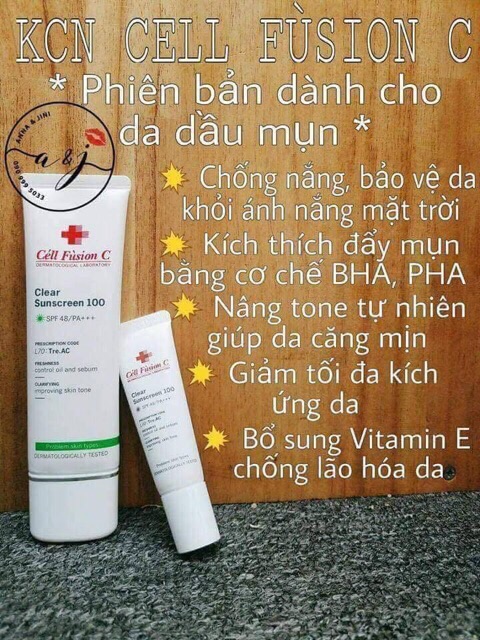 Kem chống nắng Cell Fusion C - Guu