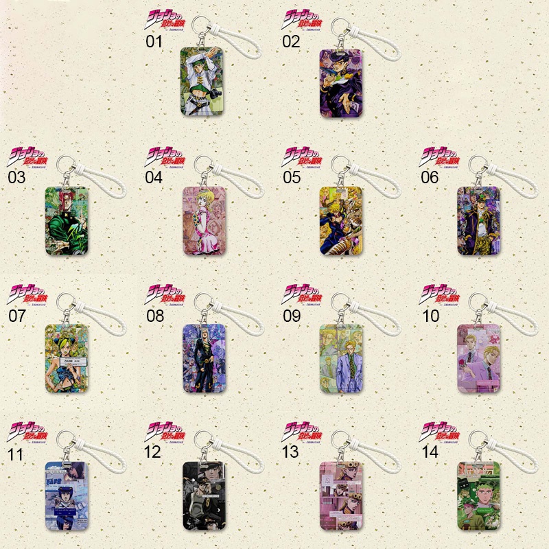 Móc Khóa / Túi Đựng Thẻ Họa Tiết Hoạt Hình Jojo Jujo Jotaro Kira Yoshikage