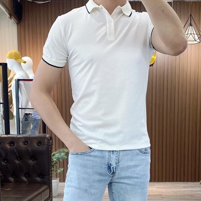 Áo polo nam ngắn tay, áo thun nam cổ bẻ vải cá xấu cotton trẻ trung thanh lịch - P04 | BigBuy360 - bigbuy360.vn