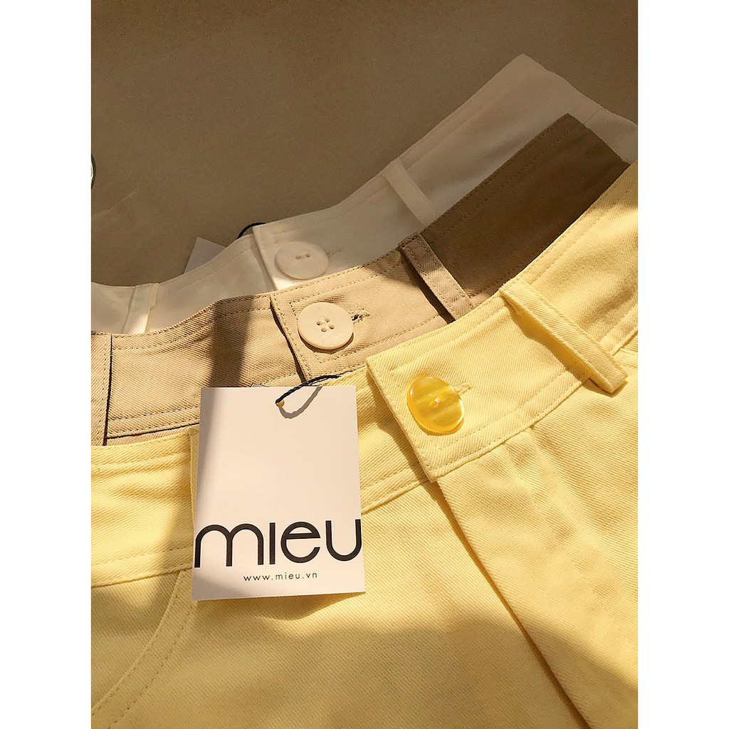 Quần short kaki lưng cao MIEU - HA01 | BigBuy360 - bigbuy360.vn