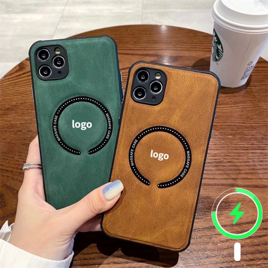 Magnética ốp điện thoại iphone 14 pro max plus ốp iphone 13 11 12 14 promax Bao Da Điện Thoại Chống Sốc Sang Trọng Cho ốp lưng iphone 14 pmchống sốc