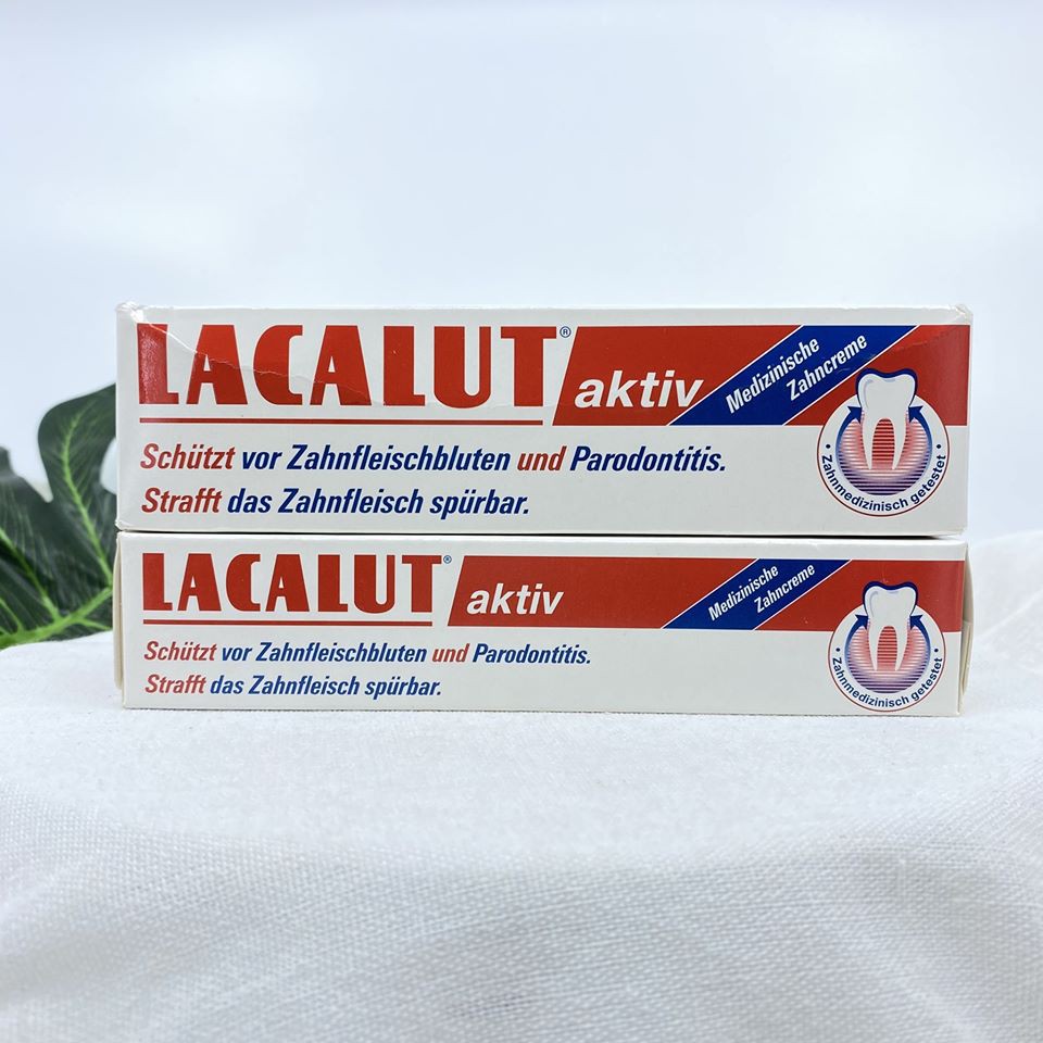 Kem đánh răng Lacalut chống chảy máu chân răng và ngăn ngừa sâu răng Hàng Đức