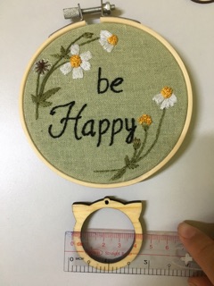 [Thanh lý] Móc khoá thêu diy/Khung mini