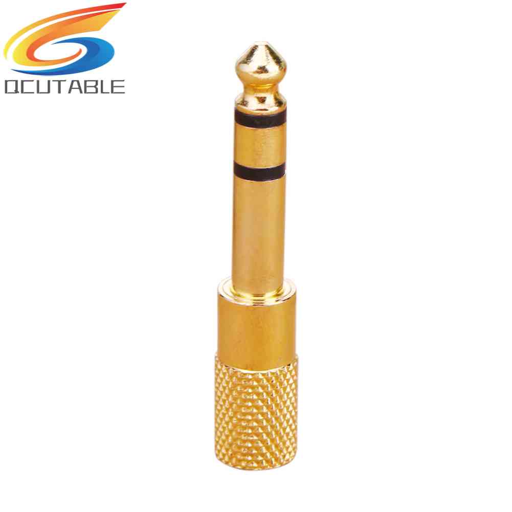 Đầu Chuyển Đổi Âm Thanh Từ Giắc Cắm 6.35mm 1 / 4 inch Sang Ổ Cắm 3.5mm 1 / 8 inch Chuyên