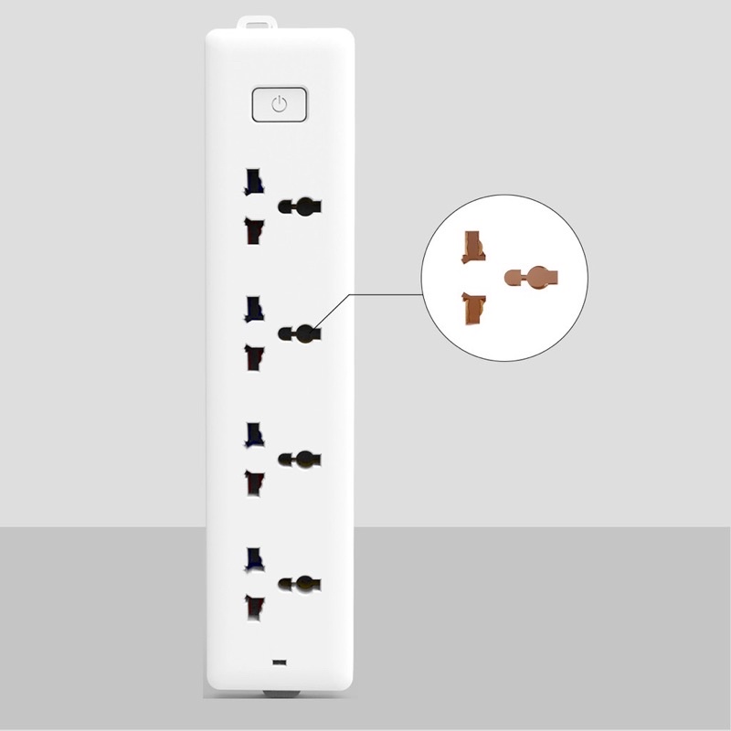 Ổ cắm 3 chấu 4 ổ Deli 18337 (03m).