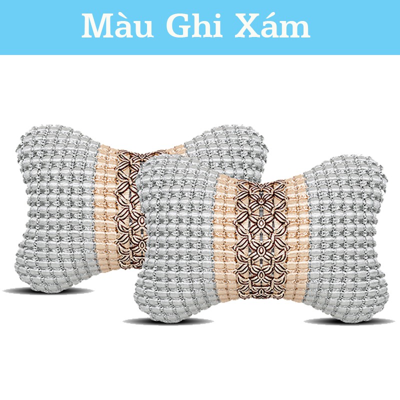 [Mã LIFEAUMAY giảm 10% tối đa 30k đơn 150k] Gối Tựa Đầu Ô Tô Chất Liệu Vải Dù Loại Đẹp, Ver 2