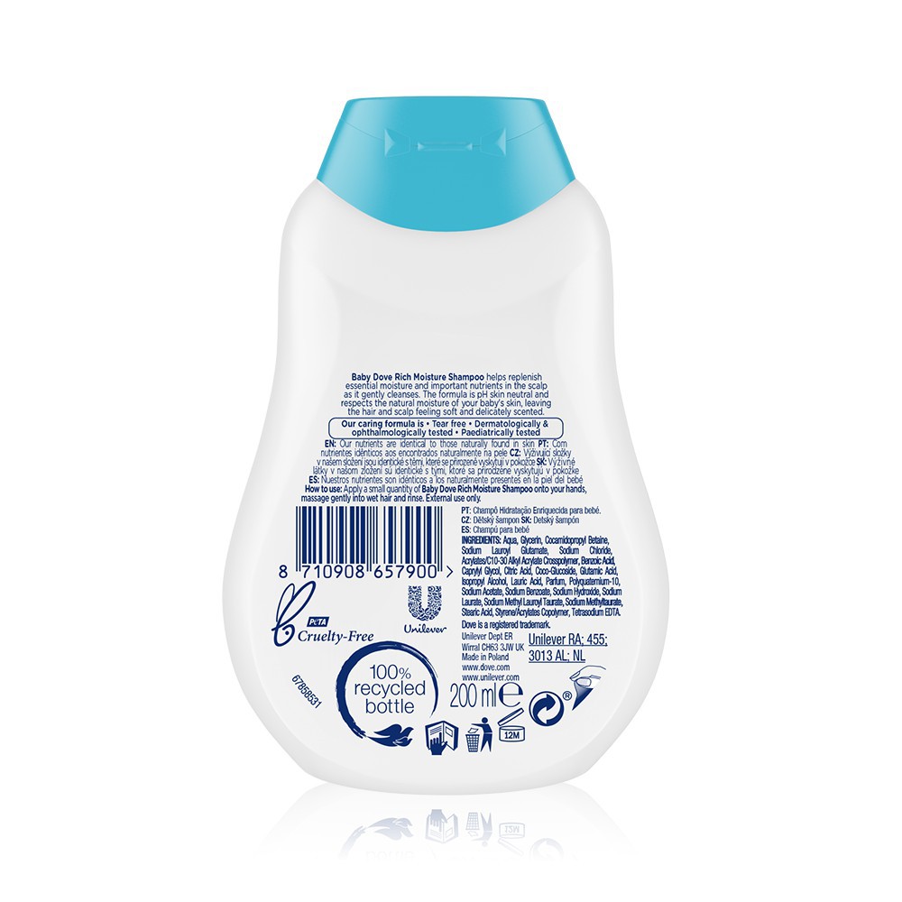 [HC Gift] Dầu gội Baby Dove nuôi dưỡng chuyên sâu 200ml | BigBuy360 - bigbuy360.vn