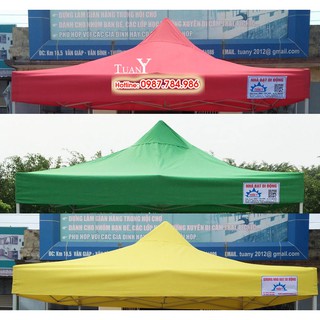 BẠT MÁI dùng cho khung nhà bạt di động 3mx3m