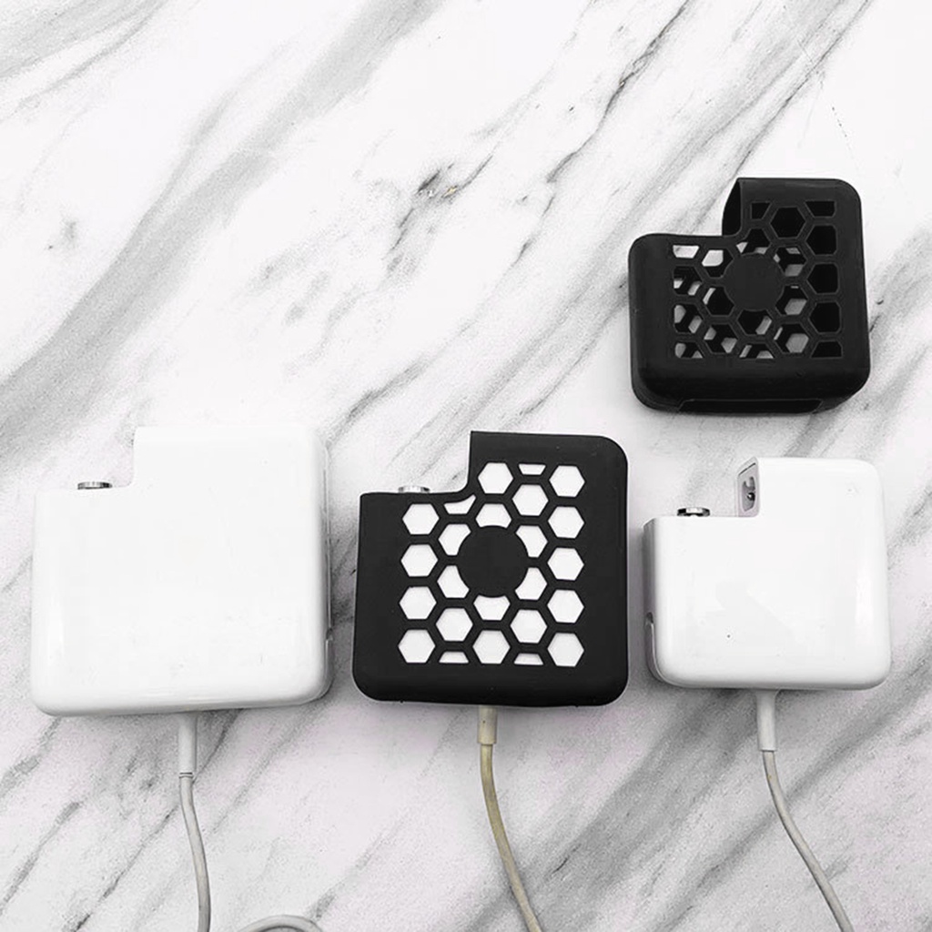 Vỏ bọc silicon mềm bảo vệ bộ sạc máy tính xách tay chống bụi cho MacBook Air/Pro/Touch 13-inch