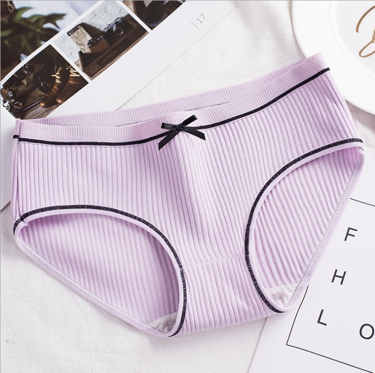 Quần Lót Cotton Phối Nơ Xinh Xắn Dành Cho Nữ | BigBuy360 - bigbuy360.vn