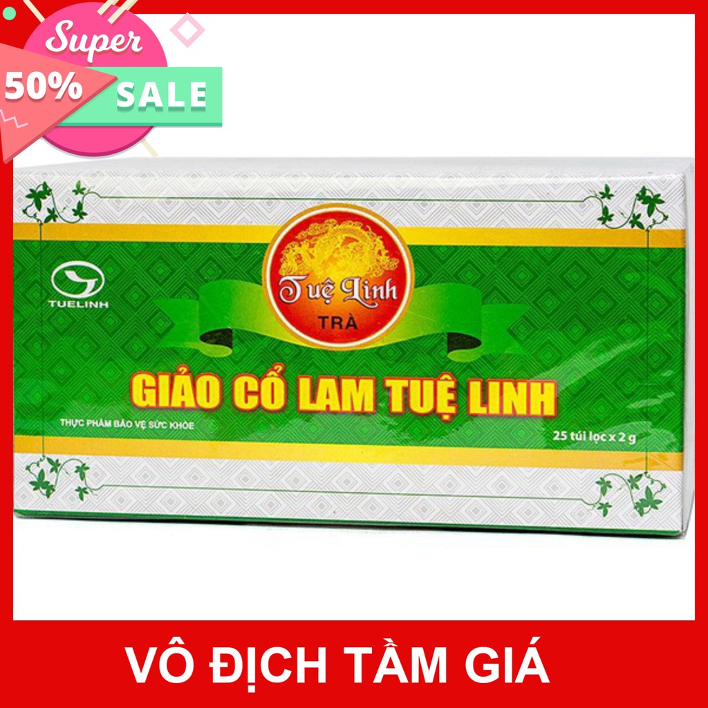 Trà Giảo Cổ Lam Tuệ Linh – Hỗ trợ ngăn ngừa bệnh tiểu đường (Hộp 25 Gói)