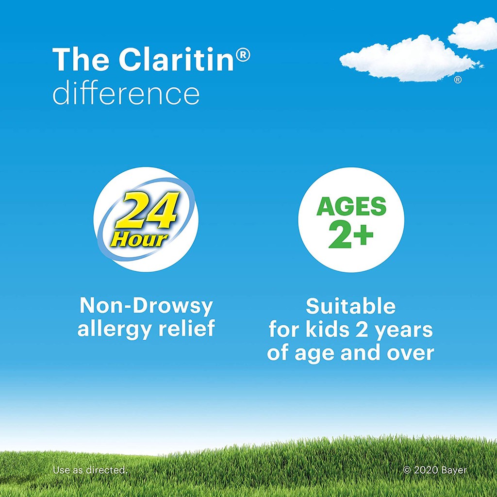 [DATE 2022] Claritin Children's 24 Hour Non-Drowsy Allergy 5mg 30 / 60 VIÊN - CHỐNG DỊ ỨNG CHO TRẺ EM