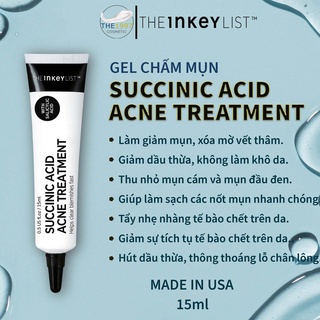 Chấm mụn The INKEY List Succinic Acid Acne Treatment 15ml