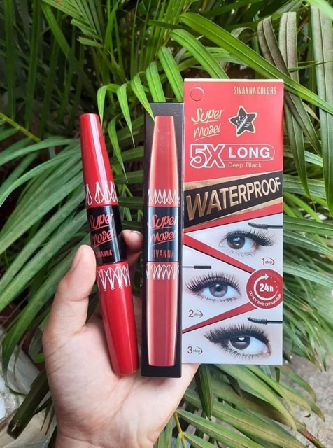 MASCARA CHUỐT DÀI MI X5 SIVANA 2 ĐẦU KHÔNG TRÔI KO LEM