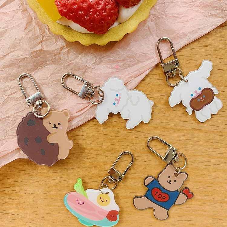 Móc Khóa Keychain Airpods Hình Cún Poodle Đáng Yêu