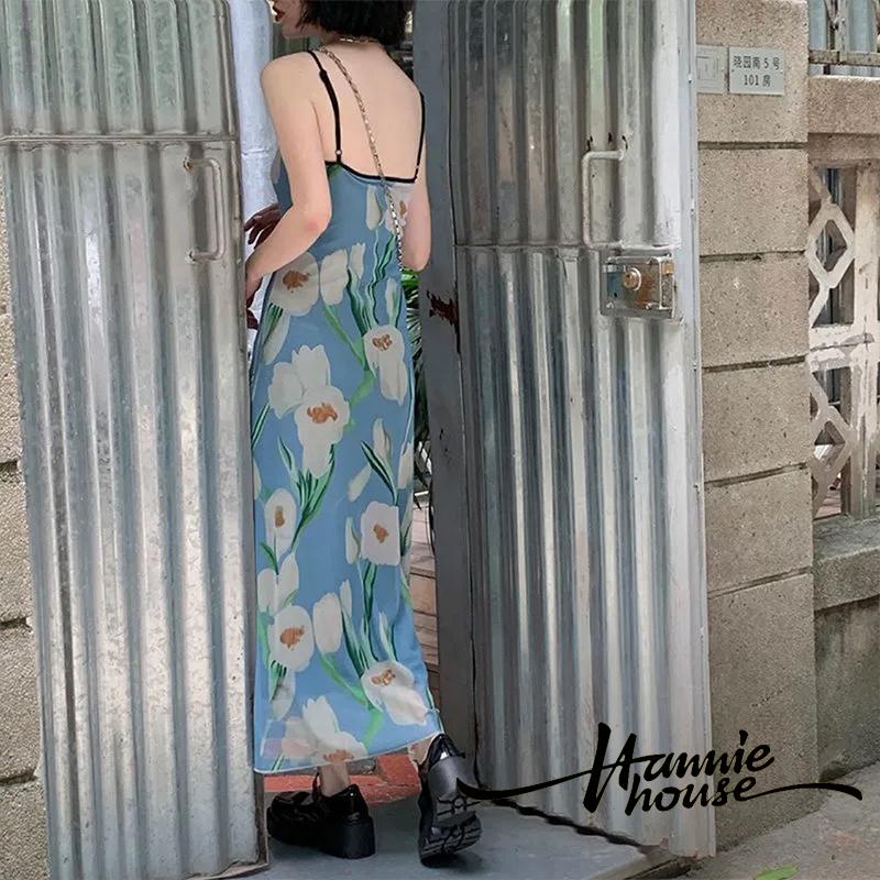 Đầm Ôm Dáng Cổ Vuông In Họa Tiết Hoa Thời Trang Cho Nữ