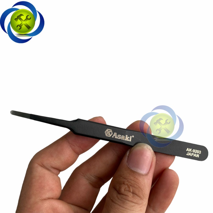 Nhíp gắp linh kiện mũi bằng ASAKI AK-9203 dài 120mm
