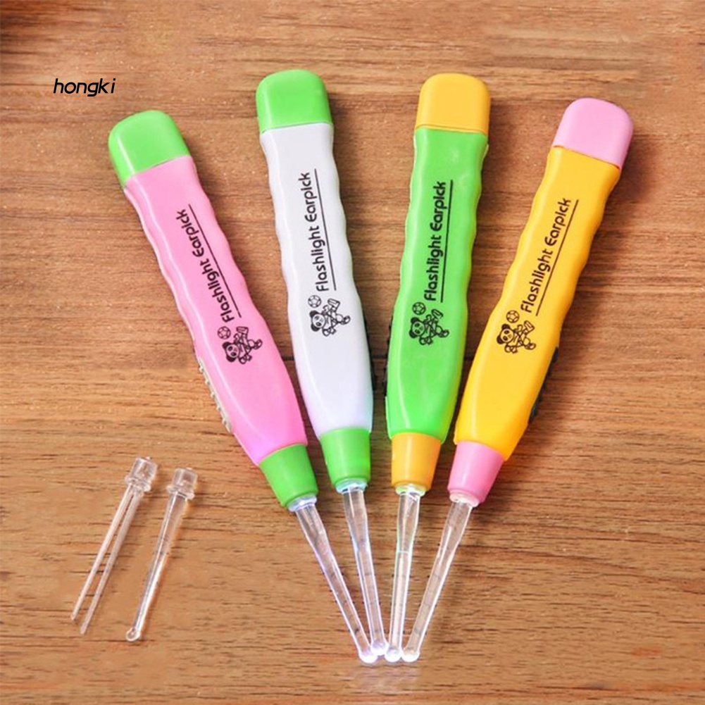 1 Dụng Cụ Lấy Ráy Tai Có Đèn Pin LED + 3 Đầu Thay Thế