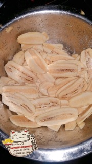 Chuối sấy giòn nhà làm