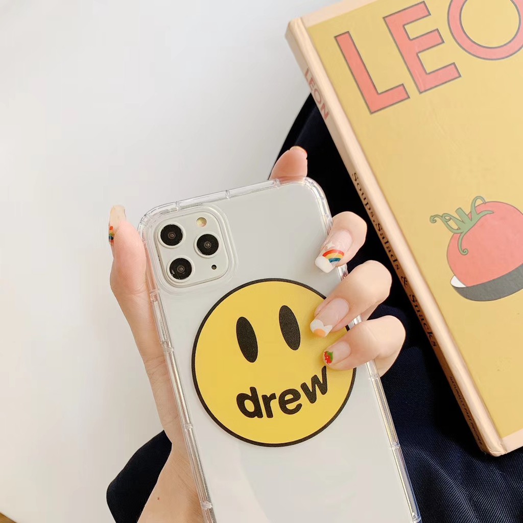 Ốp điện thoại nhựa mềm hình mặt cười DREW cho iPhone 12 mini 11 PRO MAX 6/6s 7/8plus SE2 X/XS XR XSMAX #HG833 | BigBuy360 - bigbuy360.vn