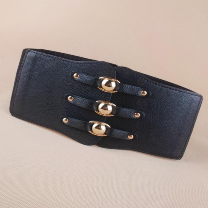 Thắt Lưng Da Bản To Co Giãn Thời Trang Phong Cách Punk