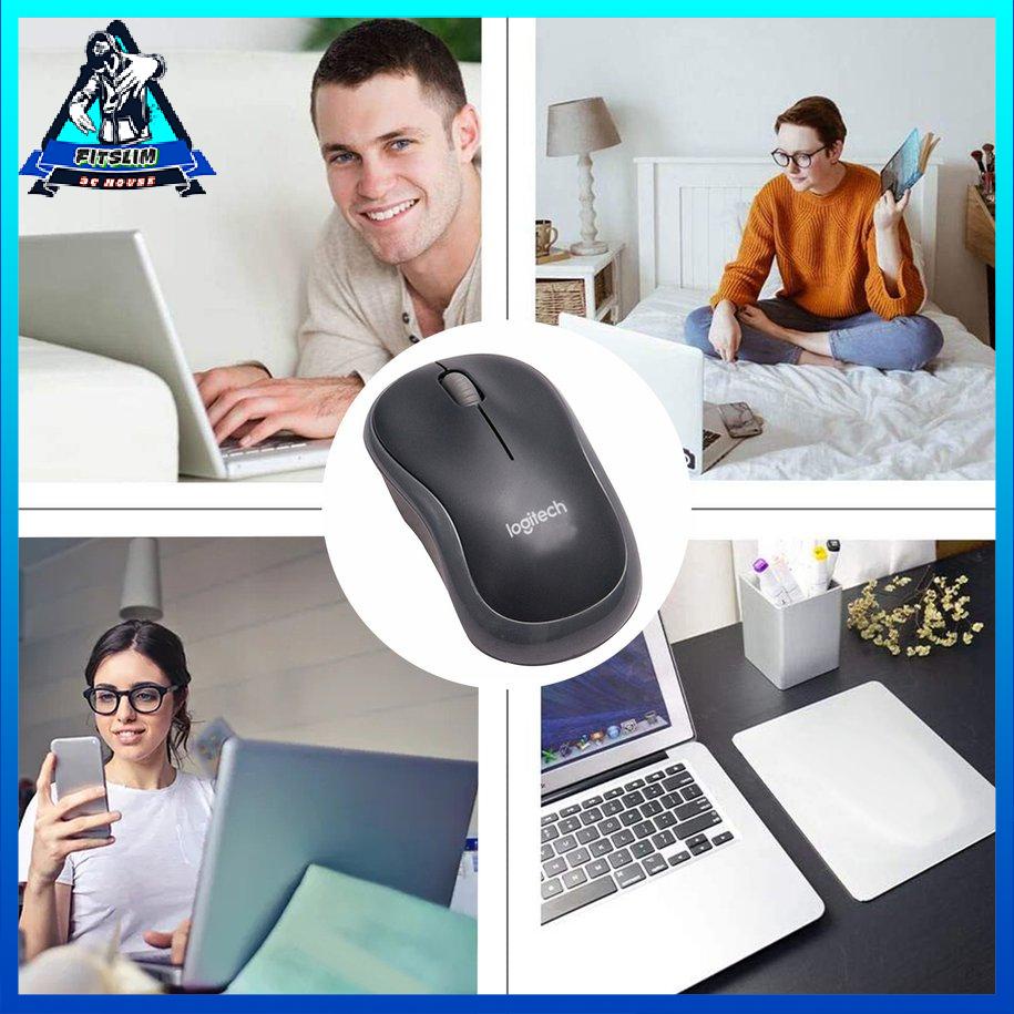 Chuột máy tính quang không dây USB M185 Bộ thu 2.4G mỏng cho Pc [6/25]