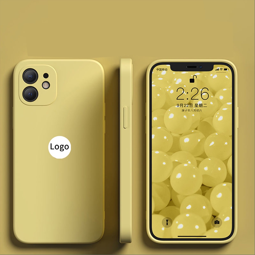 Ốp điện thoại silicon dẻo hình vuông thời trang thích hợp cho iPhone X XS Max XR 11 12 13 Pro Max