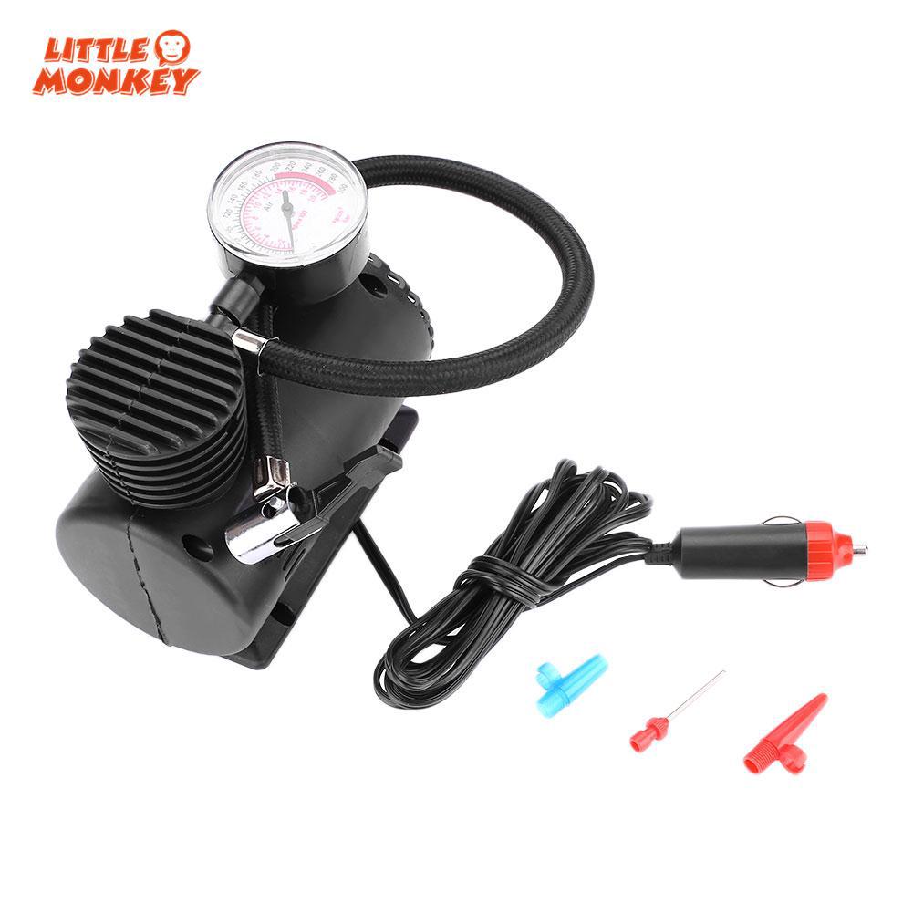 Máy bơm bánh xe mini có đồng hồ đo áp suất