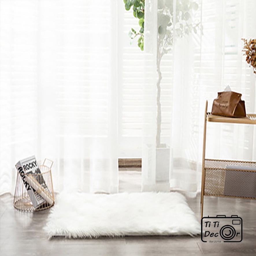 Thảm Lông Trải Sàn Phòng Khách TiTi Decor, Tấm Thảm Trải Sàn Nhiều Màu, Thảm Lông Decor