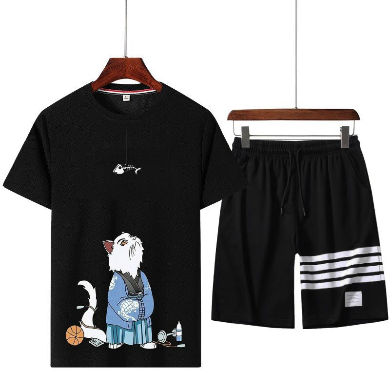 Áo thun nam nữ unisex tay lỡ Mèo Pháp sư, áo phông tay lỡ unisex form rộng oversize streetwear