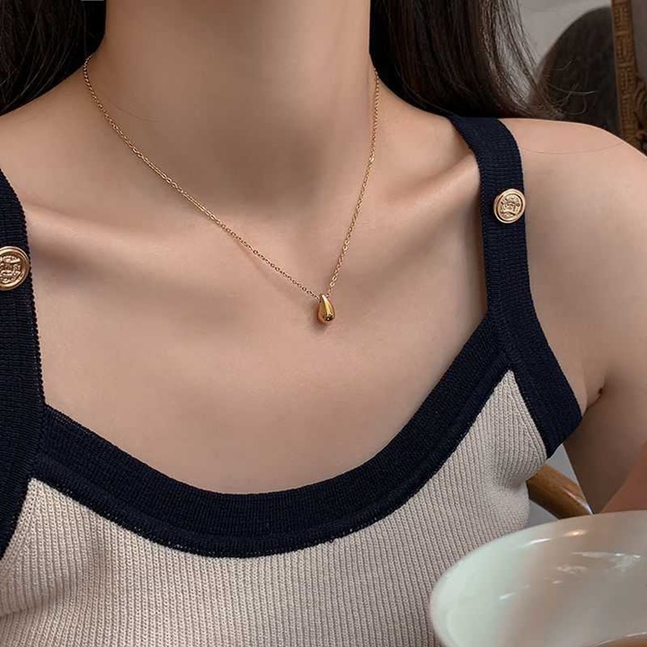 Dây Chuyền Sợi Nhiễn Mặt Giọt Nước - Vani Store [TS000568]