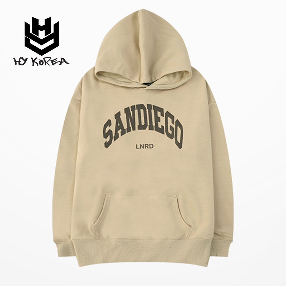 Áo hoodie HY KOREA sweater nỉ nam nữ from rộng Unisex Sandiego DC284
