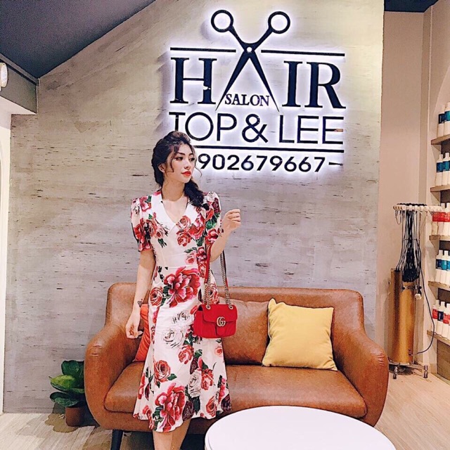 ♥️♥️♥️đầm xoè hoa in 3D - hàng thiết kế Chất liệu :Lụa cao cấp, dày dặn, mịn đẹp 🌈🌈Màu sắc : đẹp y ảnh chụp thật