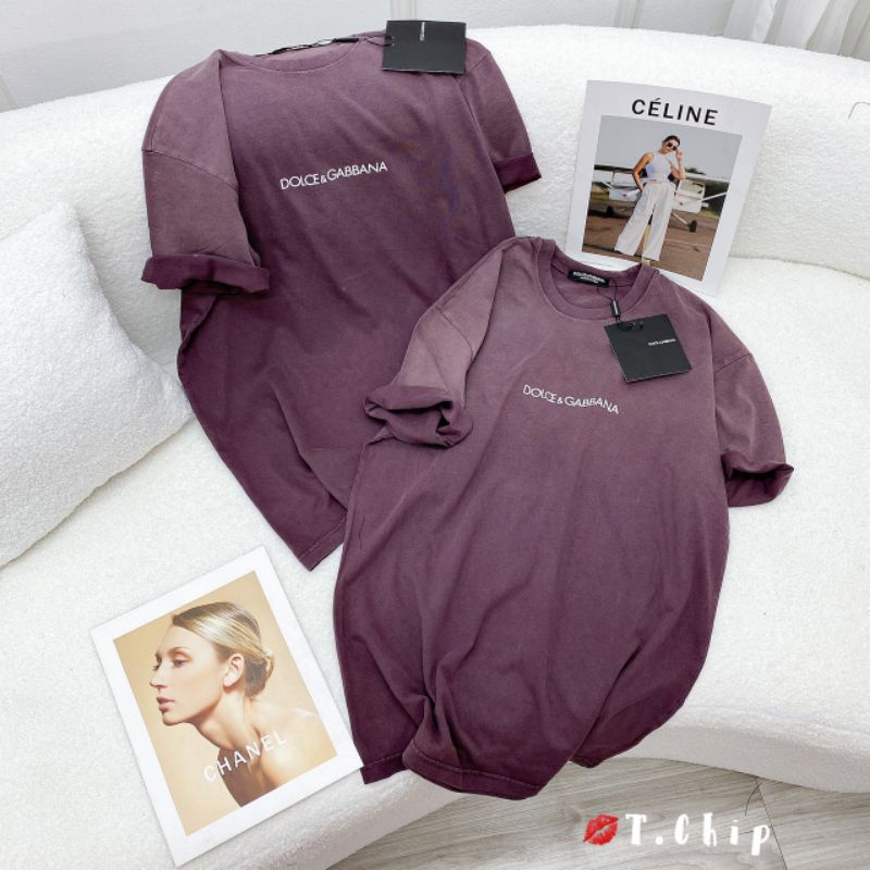 Áo phông loang chữ DG hàng QCL1