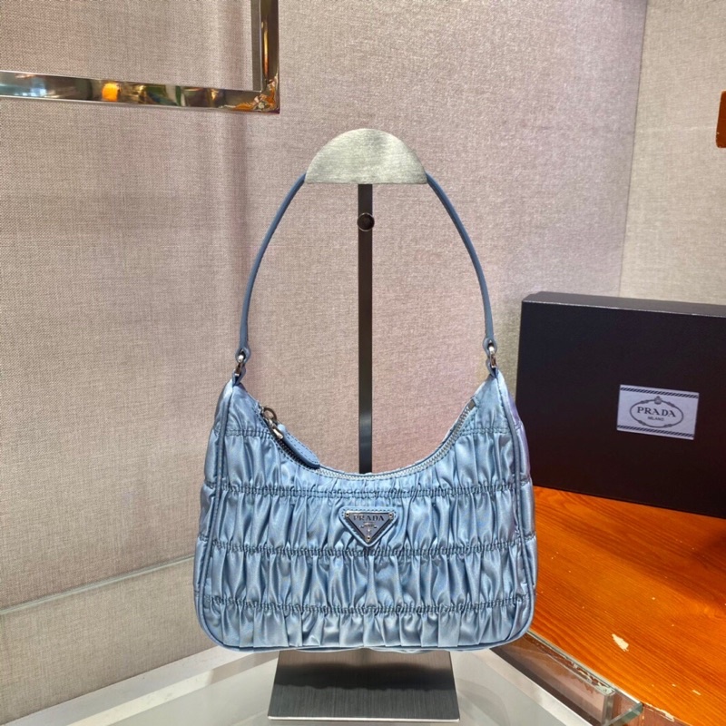 Túi kẹp nách cho nữ thương hiệu Prada Hobo cao cấp hàng vip 1-1 thiết kế mới phong cách retro