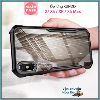 Ốp lưng XUNDD iPhone X / XS / XR / Max, Mặt lưng trong, Viền TPU, Chống sốc
