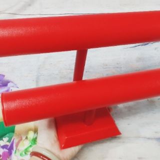 Trụ Chử T 2 tầng -Trụ treo trang sức bọc da PU