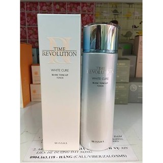 Nước Hoa Hồng Dưỡng Trắng Da Missha Time Revolution White Cure Blanc Tone-Up Toner 150ml