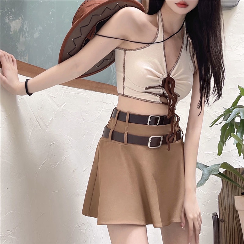 Chân Váy Lưng Cao Form Ôm Kiểu Dáng Đơn Giản Phong Cách Hàn Quốc